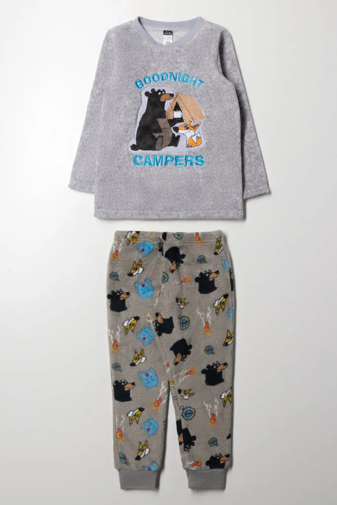 Long Sleeve Pyjama Set Grey sold by Ackermas