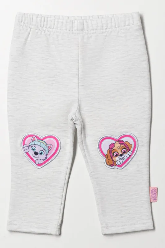 Paw Patrol Fleece Leggings Light Grey sold by Ackermas