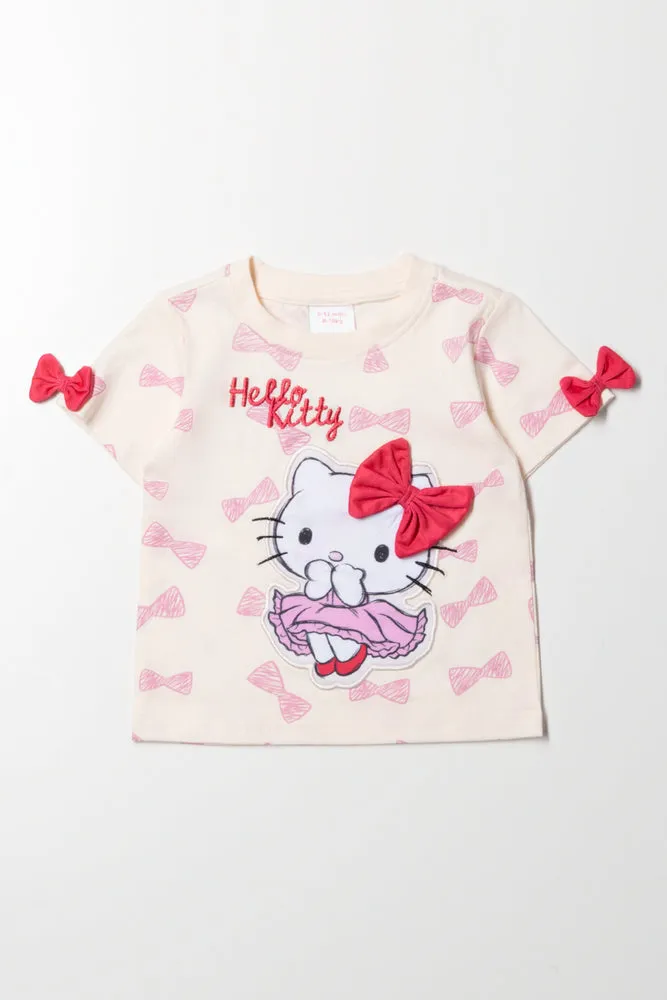 Hello Kitty T-Shirt Light Pink sold by Ackermas