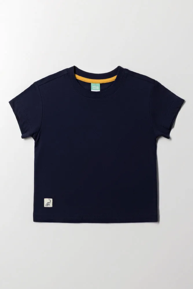 Short Sleeve T-Shirt Navy sold by Ackermas