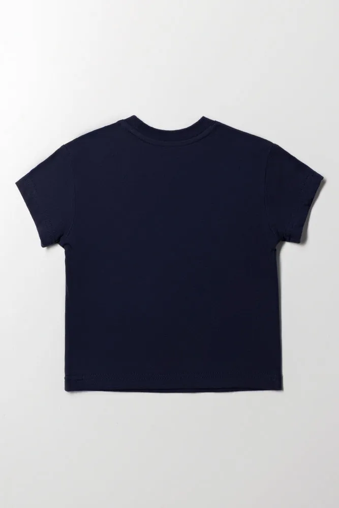 Short Sleeve T-Shirt Navy sold by Ackermas product image thumbnail 3