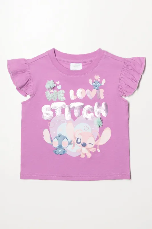 Lilo And Stitch T-Shirt Pink sold by Ackermas