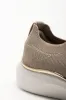 Knit Trainer With Metal Trim Natural sold by Ackermas