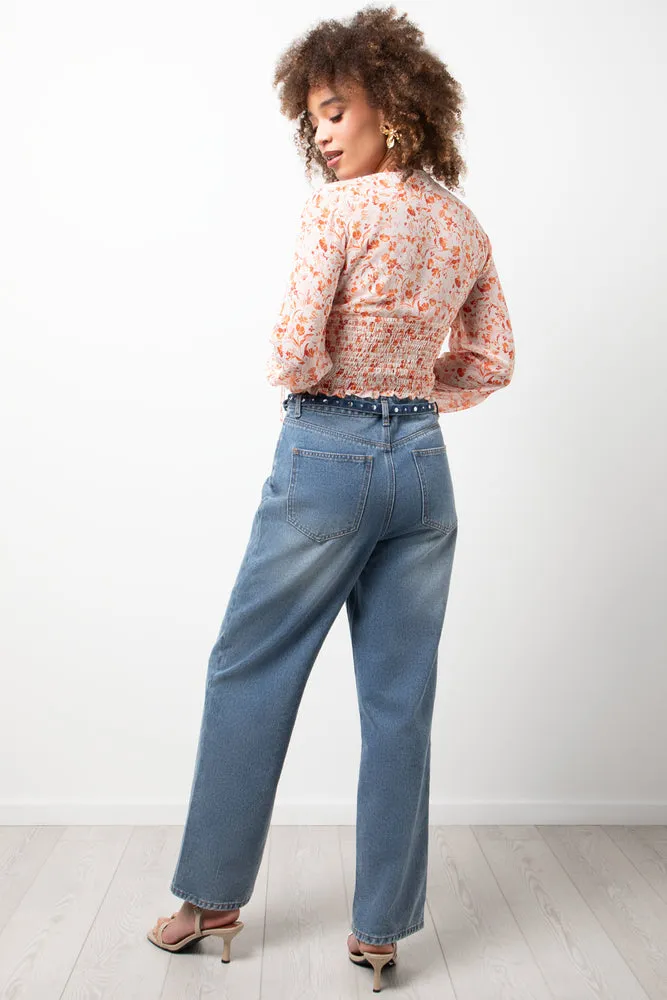 Floral Long Sleeve Blouse Pink sold by Ackermas product image thumbnail 3