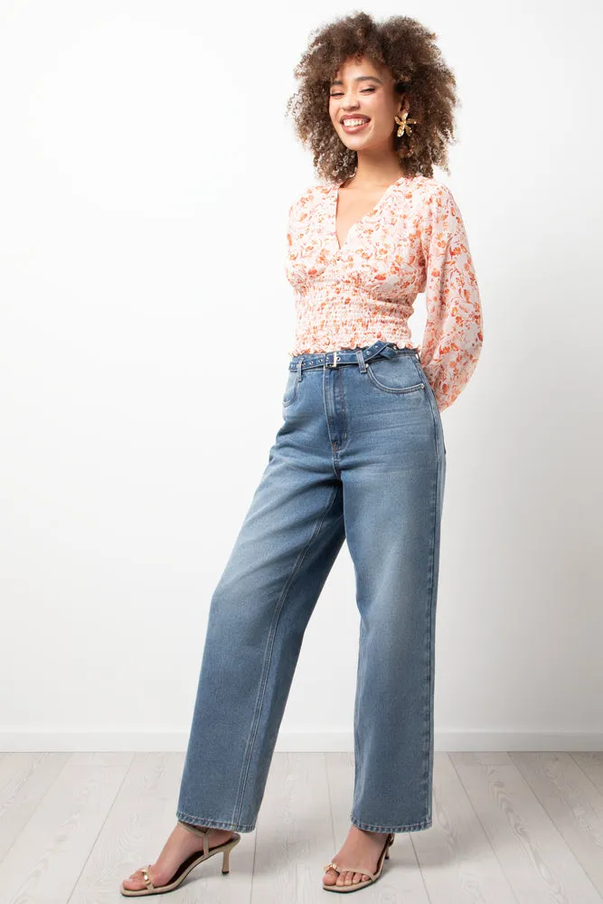 Floral Long Sleeve Blouse Pink sold by Ackermas product image thumbnail 2