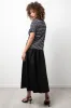 Stripe Crew Neck Short Sleeve T-Shirt Black And White sold by Ackermas