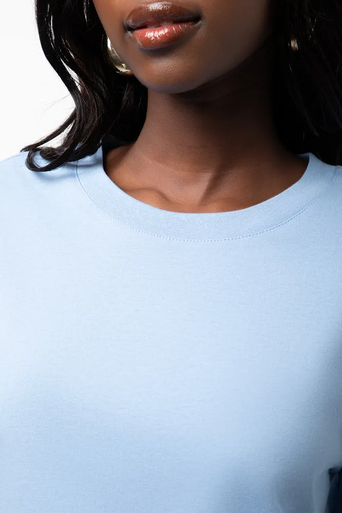 Crew Neck Short Sleeve Regular Fit T-Shirt Blue sold by Ackermas product image thumbnail 4