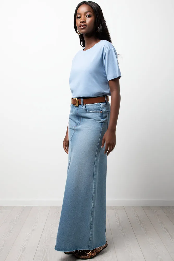 Crew Neck Short Sleeve Regular Fit T-Shirt Blue sold by Ackermas product image thumbnail 2