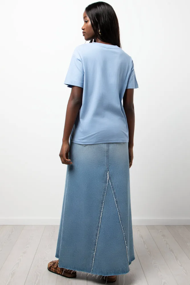 Crew Neck Short Sleeve Regular Fit T-Shirt Blue sold by Ackermas product image thumbnail 3