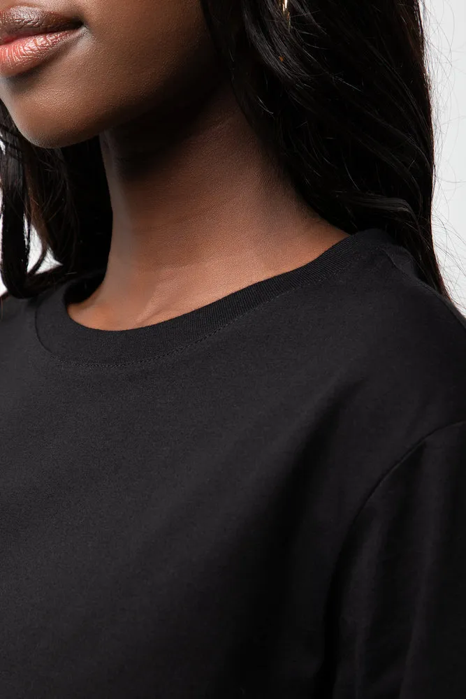 Crew Neck Short Sleeve Regular Fit T-Shirt Black sold by Ackermas product image thumbnail 4