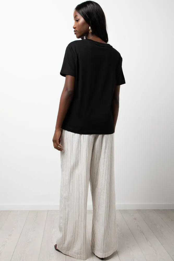 Crew Neck Short Sleeve Regular Fit T-Shirt Black sold by Ackermas product image thumbnail 3