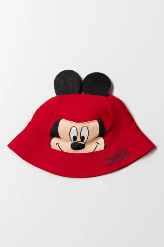 Mickey Mouse Bucket Hat Red sold by Ackermas