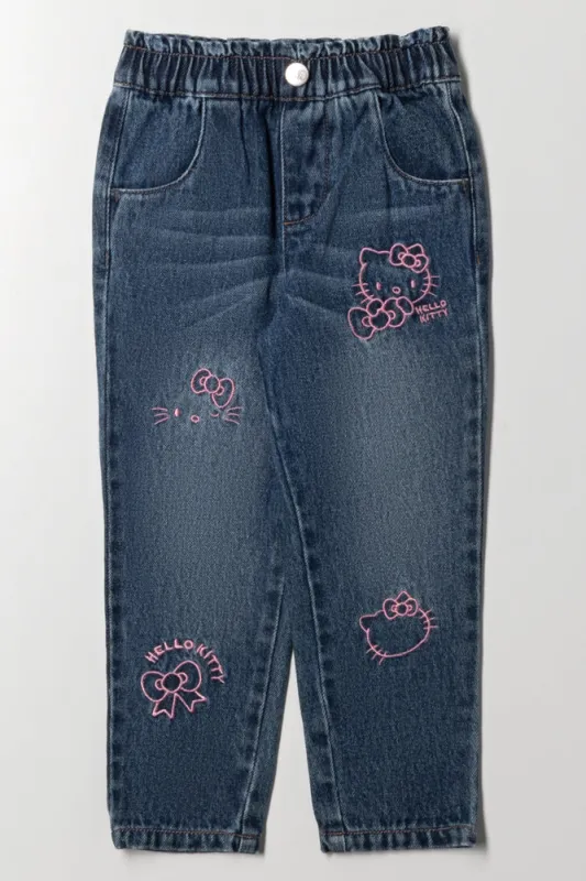 Hello Kitty Paperbag Denim Jeans Blue sold by Ackermas