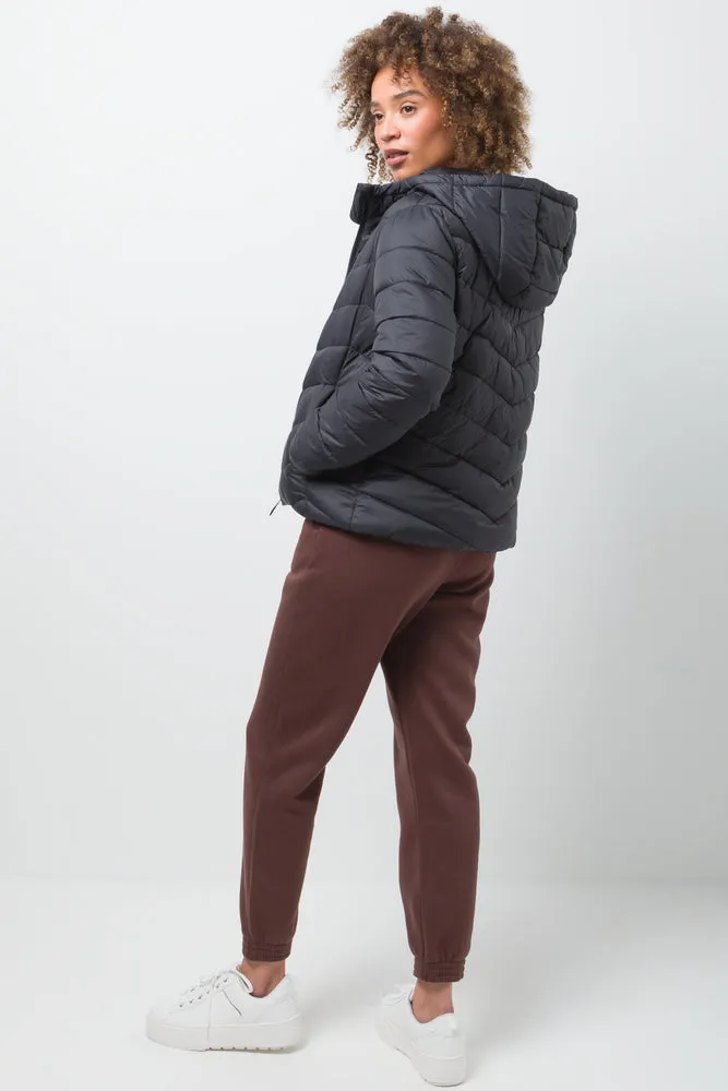 Basic Puffer Jacket Black sold by Ackermas product image thumbnail 3