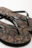 Printed Flip Flops Black sold by Ackermas