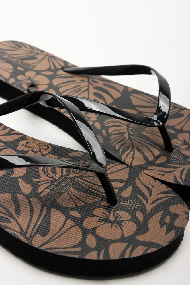 Printed Flip Flops Black sold by Ackermas product image thumbnail 3