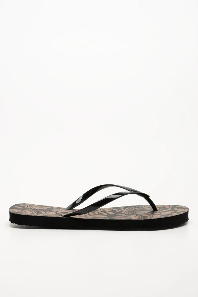 Printed Flip Flops Black sold by Ackermas product image thumbnail 2