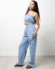 Stripe Pull On Pants Blue sold by Ackermas