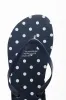 Polka Dot Flip Flops Navy sold by Ackermas