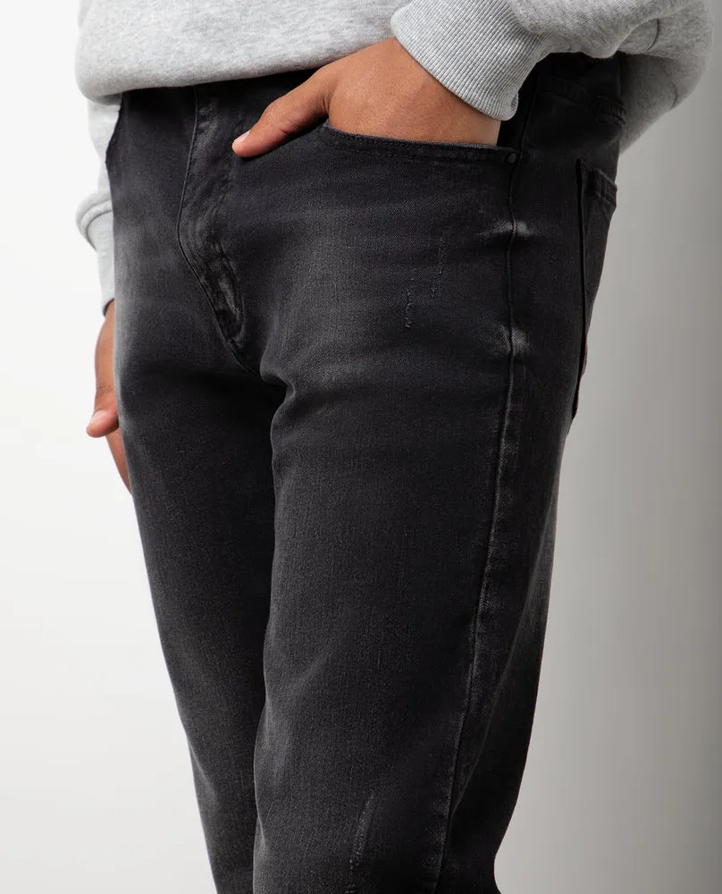 Rip And Repair Skinny Denim Jean Black sold by Ackermas product image thumbnail 5