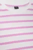 Short Sleeve Stripe T-Shirt White sold by Ackermas