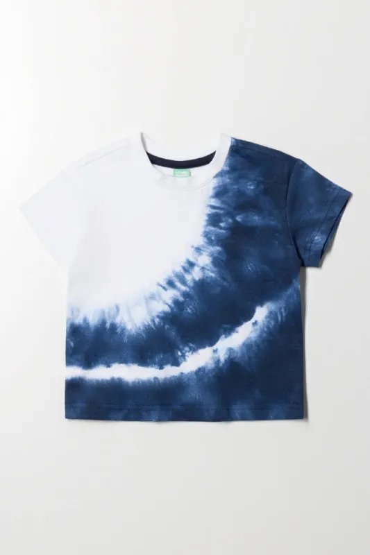 Tie Dye T-Shirt White And Blue sold by Ackermas
