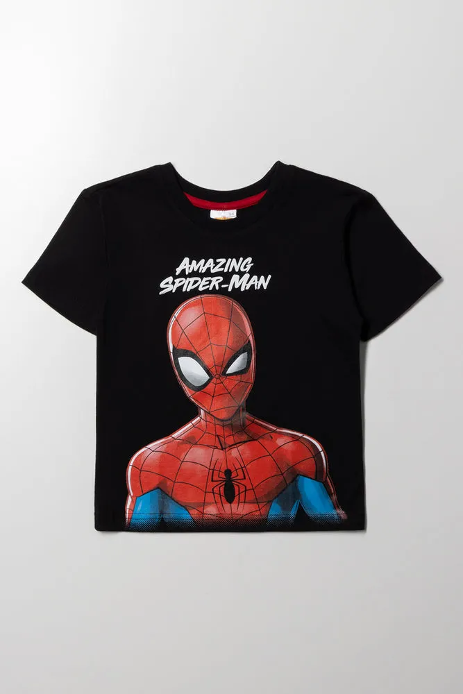 Spider-Man T-Shirt Black sold by Ackermas