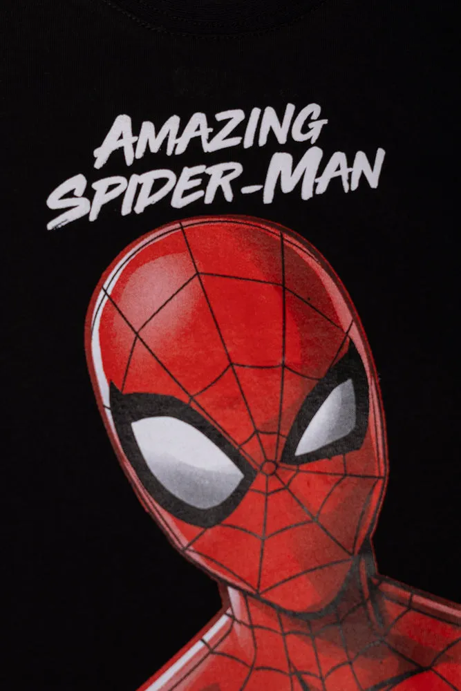 Spider-Man T-Shirt Black sold by Ackermas product image thumbnail 2