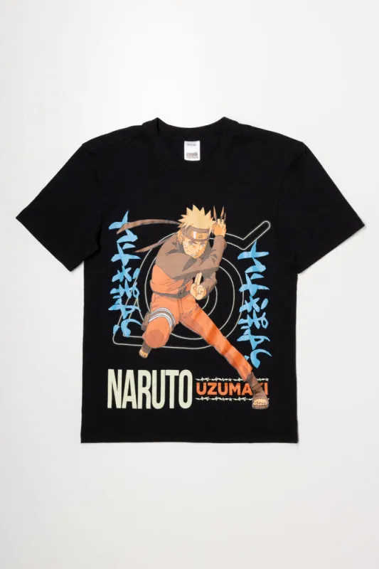 Naruto T-Shirt Black sold by Ackermas
