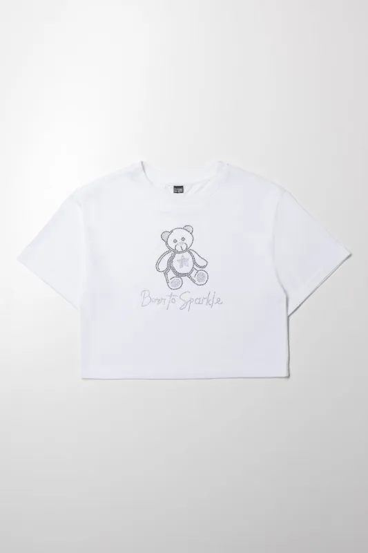 Born To Sparkle T-Shirt White sold by Ackermas