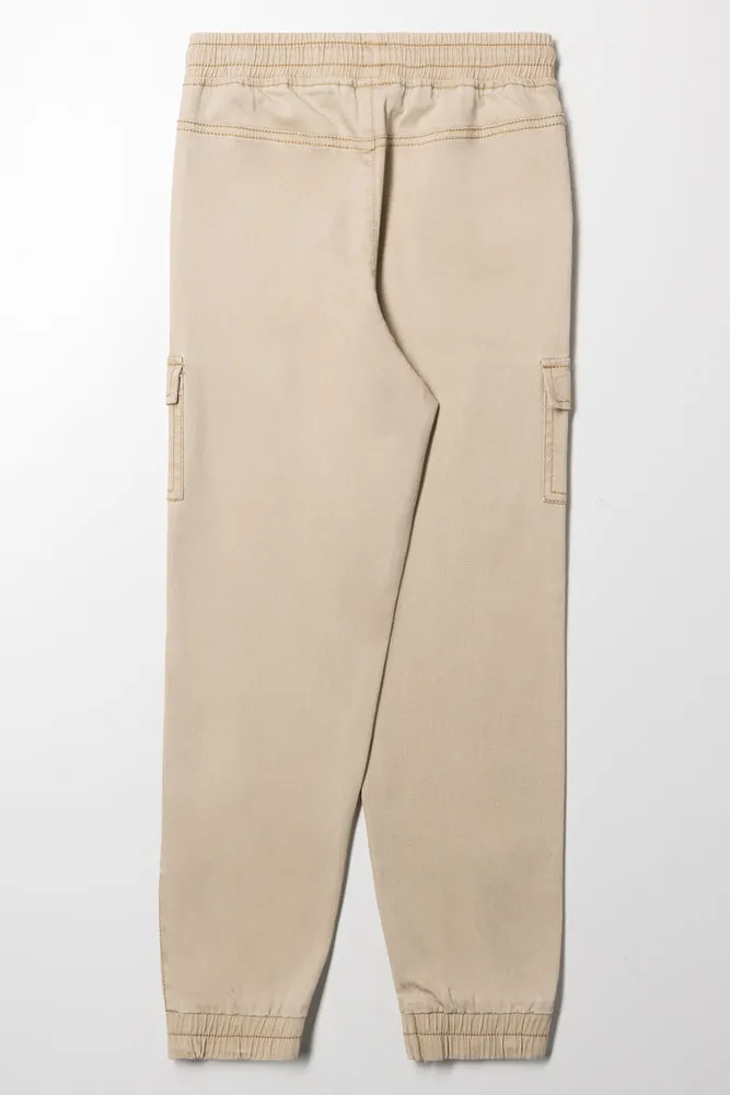 Cargo Joggers Natural sold by Ackermas product image thumbnail 3