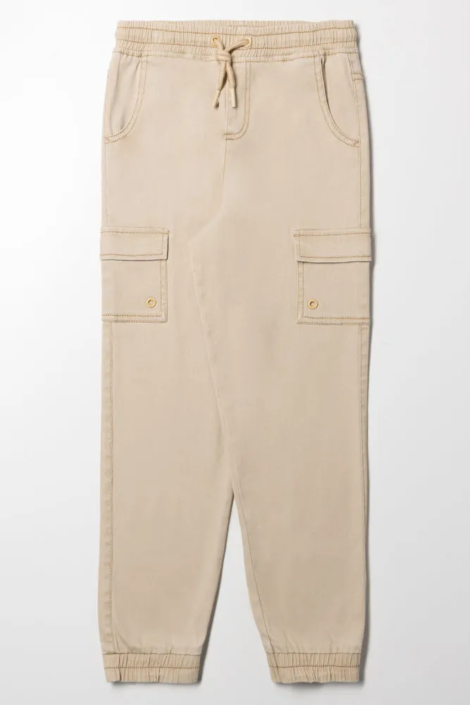 Cargo Joggers Natural sold by Ackermas