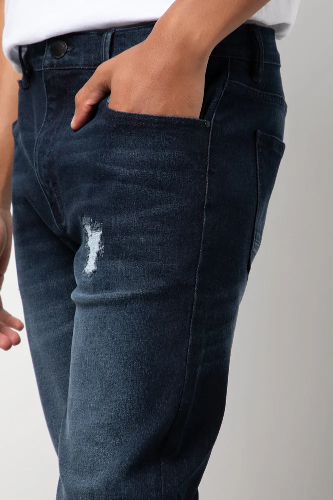 Ripped Skinny Denim Jeans Blue sold by Ackermas product image thumbnail 5