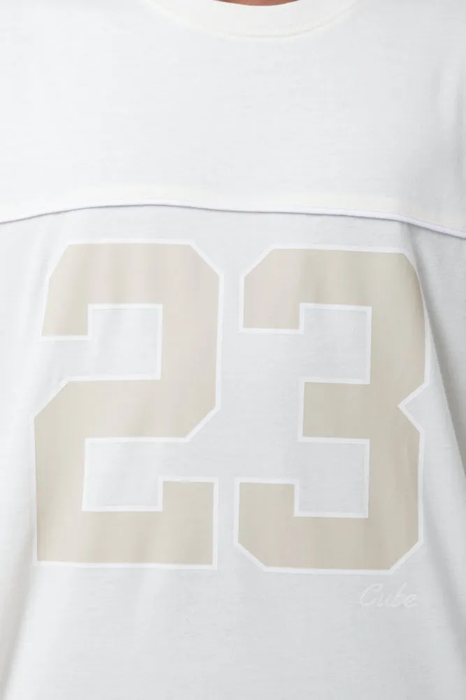 23 Short Sleeve T-Shirt White sold by Ackermas product image thumbnail 4