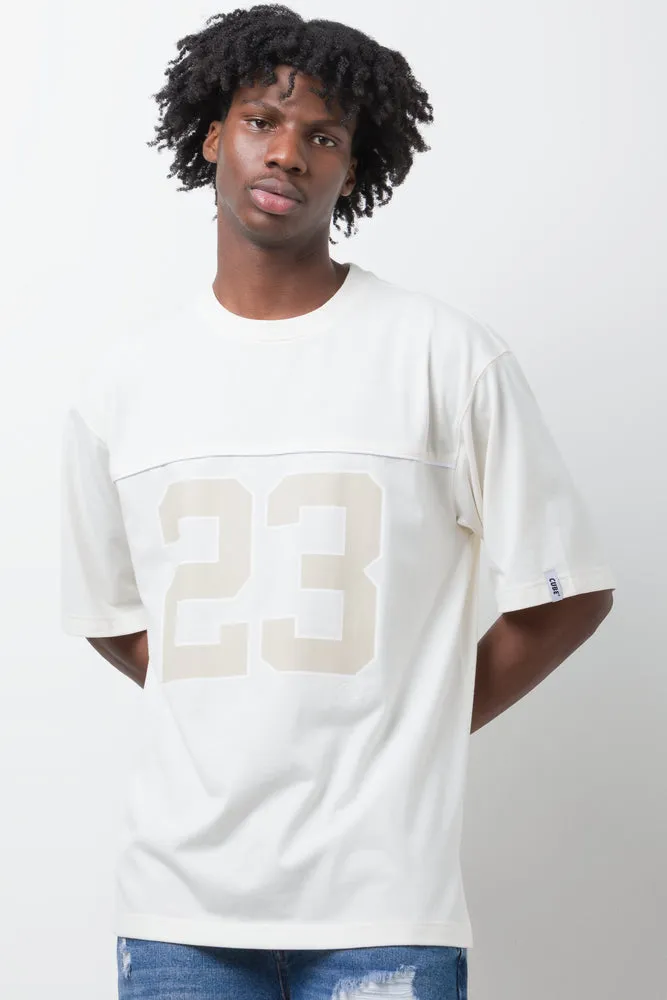 23 Short Sleeve T-Shirt White sold by Ackermas
