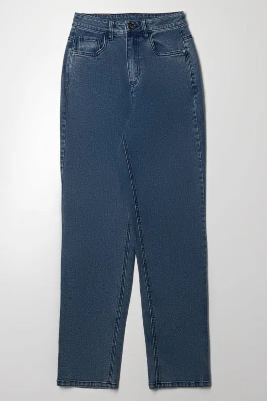 Straight Leg Denim Jeans Blue sold by Ackermas