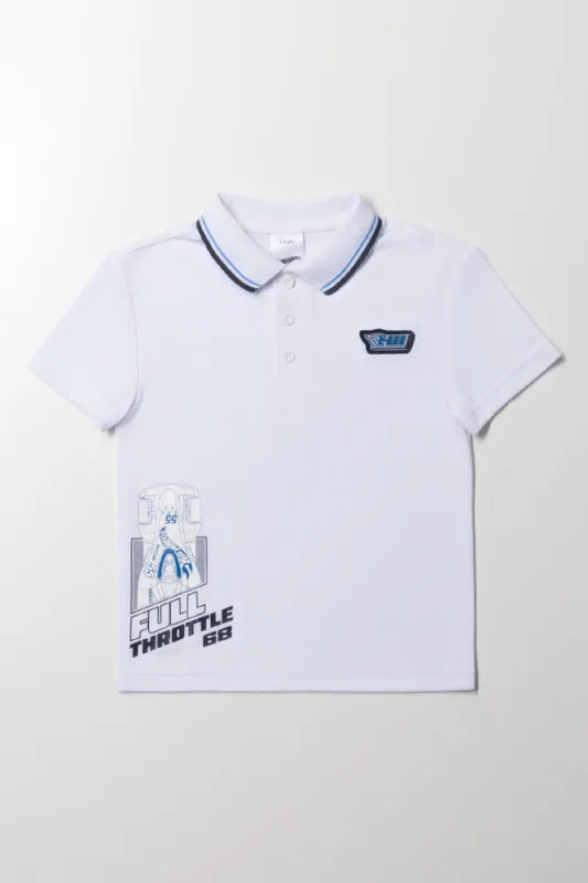 Hot Wheels Short Sleeve Golfer White sold by Ackermas