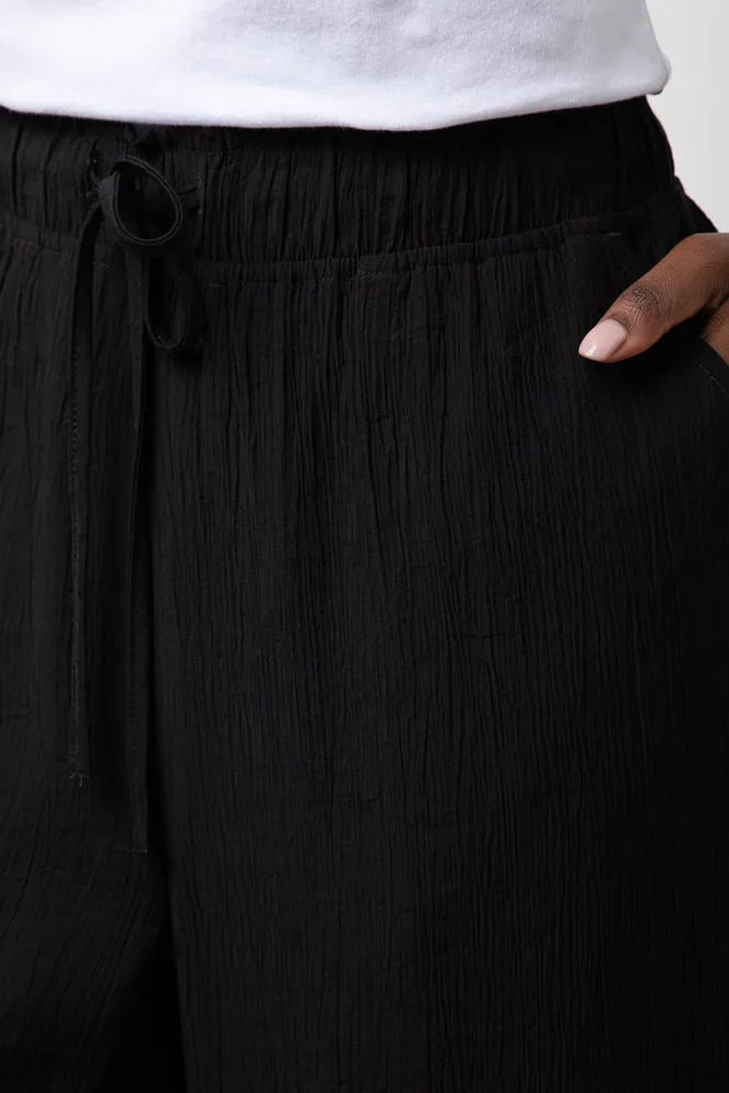 Crinkle Pants Black sold by Ackermas product image thumbnail 5