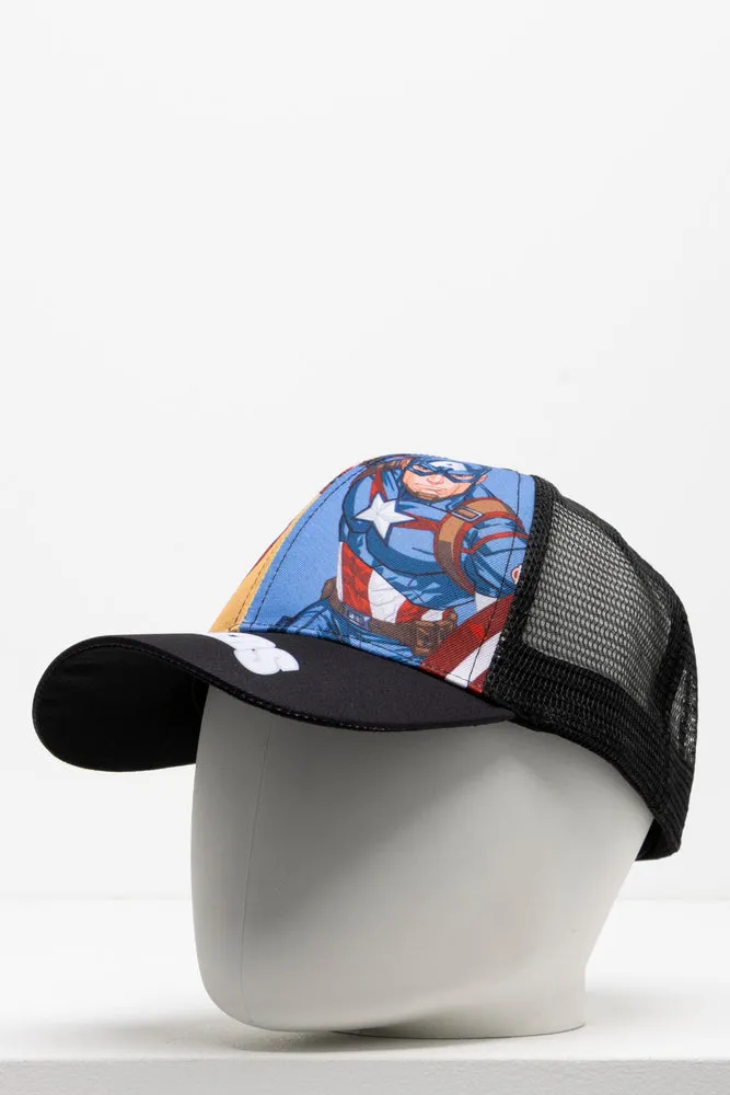 Avengers Peack Cap Black sold by Ackermas product image thumbnail 2