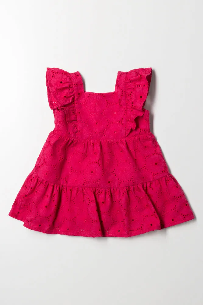 Anglaise Dress Pink sold by Ackermas