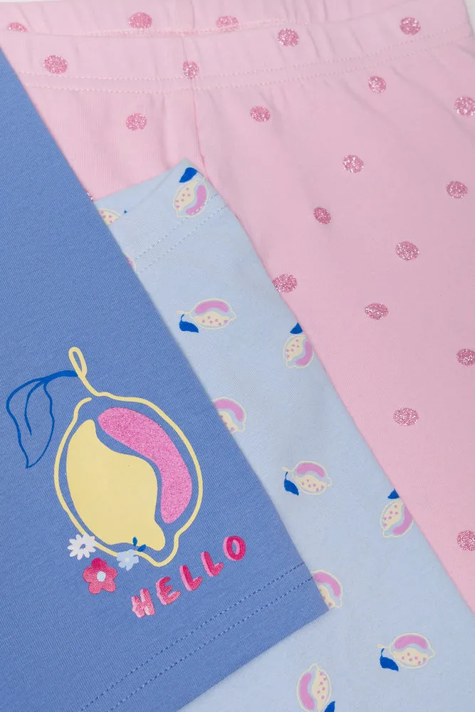 3 Pack Cycle Shorts Blue And Pink sold by Ackermas product image thumbnail 2