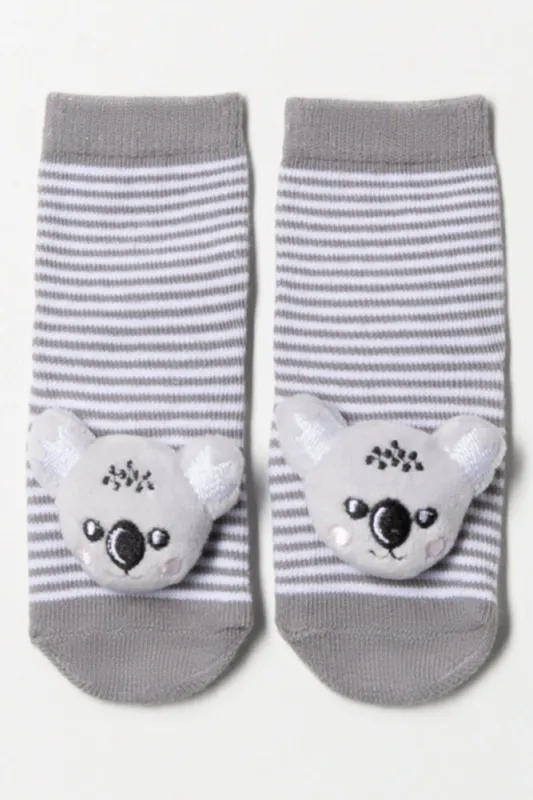 Novelty Sock Koala Grey sold by Ackermas