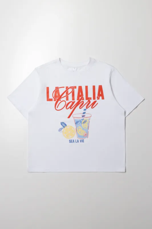 Regular Graphic Tshirt White sold by Ackermas