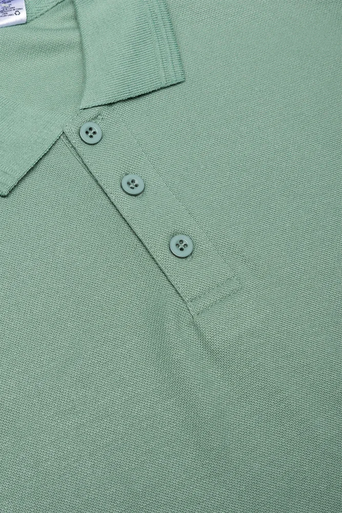 Plain Golfer With Textured Collar Fatique sold by Ackermas product image thumbnail 2