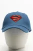 Superman Embroidered Peak Cap Blue sold by Ackermas