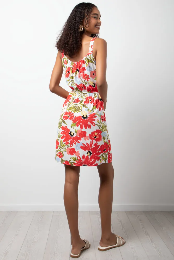 Wide Strap Red Floral Print Red sold by Ackermas product image thumbnail 3