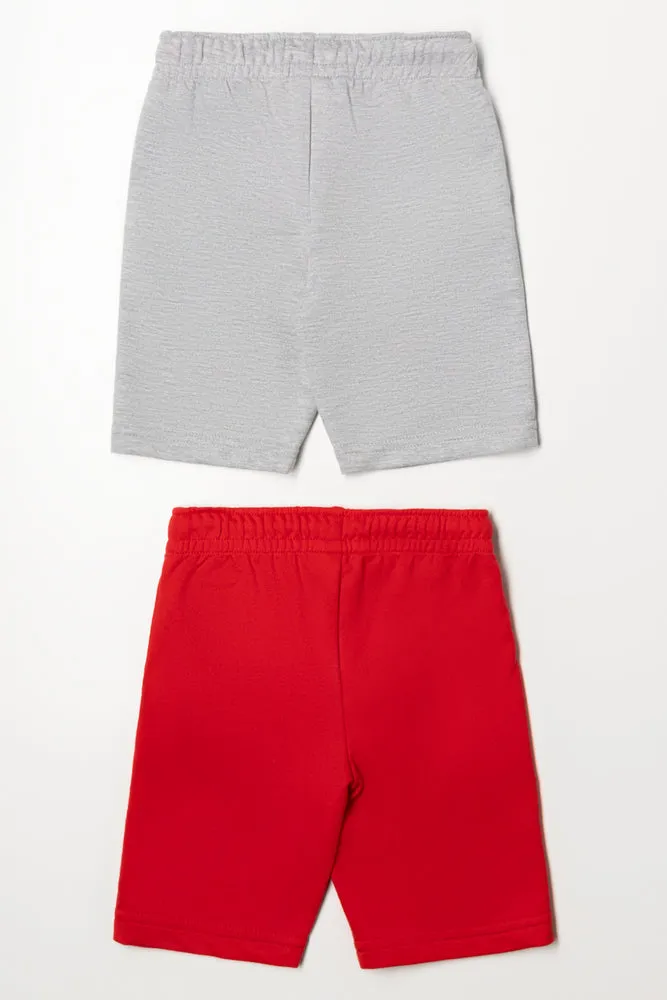 2 Pack Knit Shorts Paw Patrol Greymel/Red sold by Ackermas product image thumbnail 4