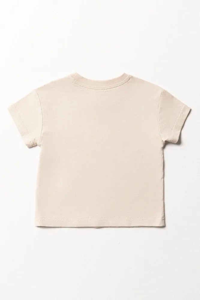 Short Sleeve Plain T-Shirt Stone sold by Ackermas product image thumbnail 4