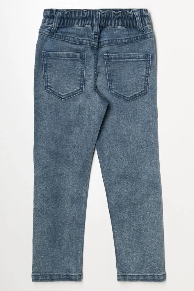 Marble Wash Skinny Denim Avengers Dark Blue sold by Ackermas product image thumbnail 3