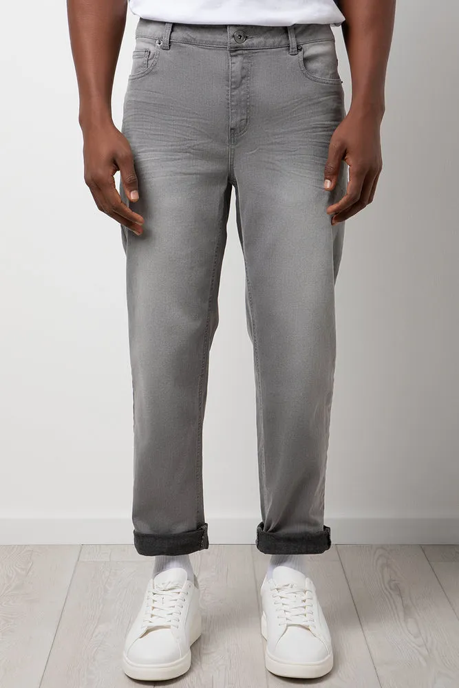 Straight Leg Denim Jeans Grey sold by Ackermas product image thumbnail 2